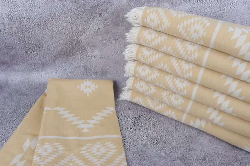 Best Beach Towel, Bachelor Towel, Valentines Day Gift, Embroidered Turkish Towel, 70x36 Cotton Kilim Towel, Fouta towel, Peshtemal Towel - 3