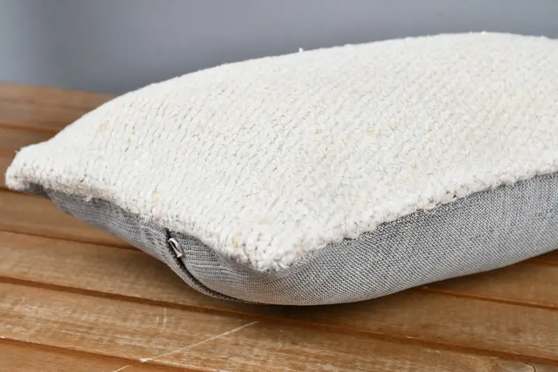 Turkish Pillow, Pillow Cover, Designer Throw Cushion Cover, Muted Cushion, 8x16 Beige Pillow Cover, Boho Pillow, Antique Pillows, Seat Pillow Case - 4
