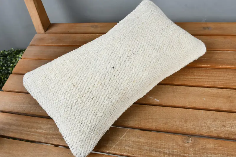 Turkish Pillow, Pillow Cover, Designer Throw Cushion Cover, Muted Cushion, 8x16 Beige Pillow Cover, Boho Pillow, Antique Pillows, Seat Pillow Case - 2