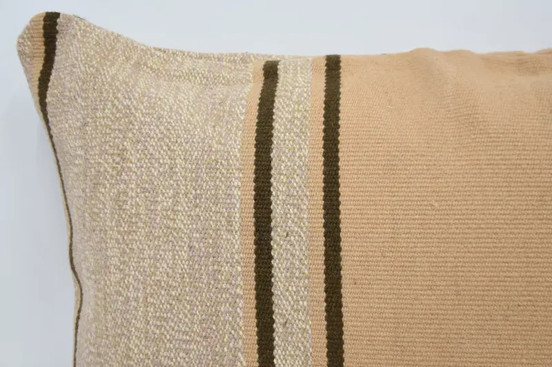 Kilim Cushion Sham, Garden Pillow Cover, Kilim Pillow Cover, Farmhouse Pillow, Cotton Pillow, Kilim Pillow, Pillow Sham, 20x28 Orange Pillow Sham - 2