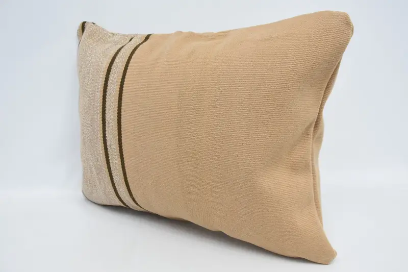 Kilim Cushion Sham, Garden Pillow Cover, Kilim Pillow Cover, Farmhouse Pillow, Cotton Pillow, Kilim Pillow, Pillow Sham, 20x28 Orange Pillow Sham - 4