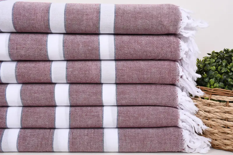 Custom Towel, Bachelorette Beach Towel, Bridesmaid Gifts, Custom Gifts, Organic towel, 70x40 Cotton Striped Towel, Beach Towel Bulk, Guest Towel - 2