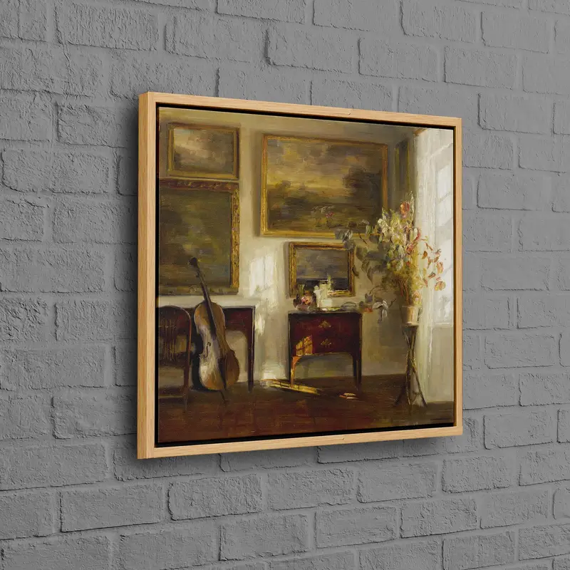 Elegant Canvas Print: Carl Holsoe's Cello Music Room