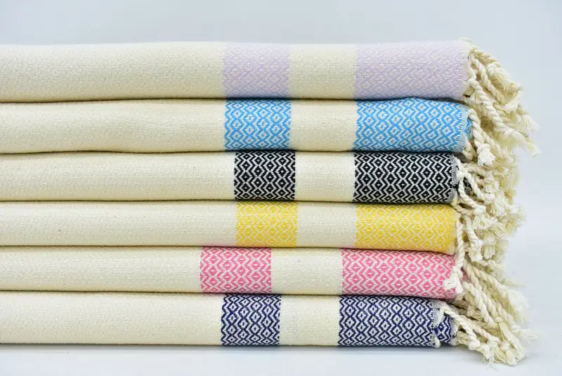 Oversized Beach Towel, Best Friend Christmas Gift, Personalized Turkish Towel, Absorbent towel, Wedding Favors, 70x40 Cotton Geometric Towel - 2