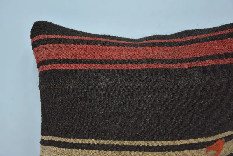 14x14 Brown Cushion Cover, Gift Pillow, Pillow, Vintage Kilim Pillow, Kilim Pillow Cover, One Of A Kind Pillow Cover, Patio Pillow - 2