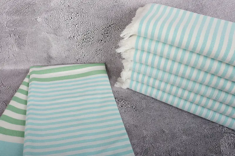 Bath towel, Welcome Wedding Gift, Turkish towel, Soft and absorbent Turkish towel, 70x40 Cotton Striped Towel, Bachelorette Party Favors - 2
