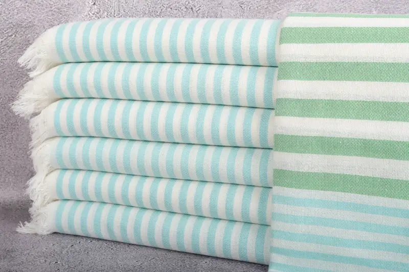 Bath towel, Welcome Wedding Gift, Turkish towel, Soft and absorbent Turkish towel, 70x40 Cotton Striped Towel, Bachelorette Party Favors - 1