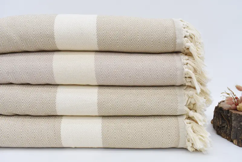 Christmas Gift, Turkish Tablecloth, Bridesmaid Gifts, 92x80 Cotton Diamond Towel, Beach Wedding Favor, Custom Wedding Gifts, Personalized Blanket - 3