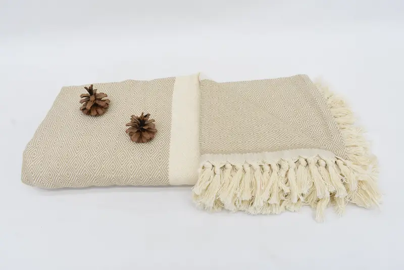 Christmas Gift, Turkish Tablecloth, Bridesmaid Gifts, 92x80 Cotton Diamond Towel, Beach Wedding Favor, Custom Wedding Gifts, Personalized Blanket - 8