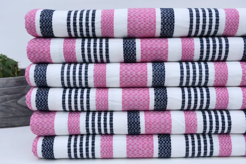 Unique Wedding Gift, Bridal Party Gifts, Housewarming Gift, Travel towel, 70x36 Cotton Striped Towel, Turkish hand towel, Custom Bath Towel - 3