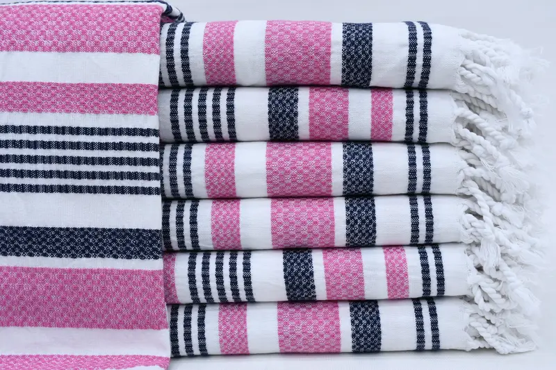 Unique Wedding Gift, Bridal Party Gifts, Housewarming Gift, Travel towel, 70x36 Cotton Striped Towel, Turkish hand towel, Custom Bath Towel - 1