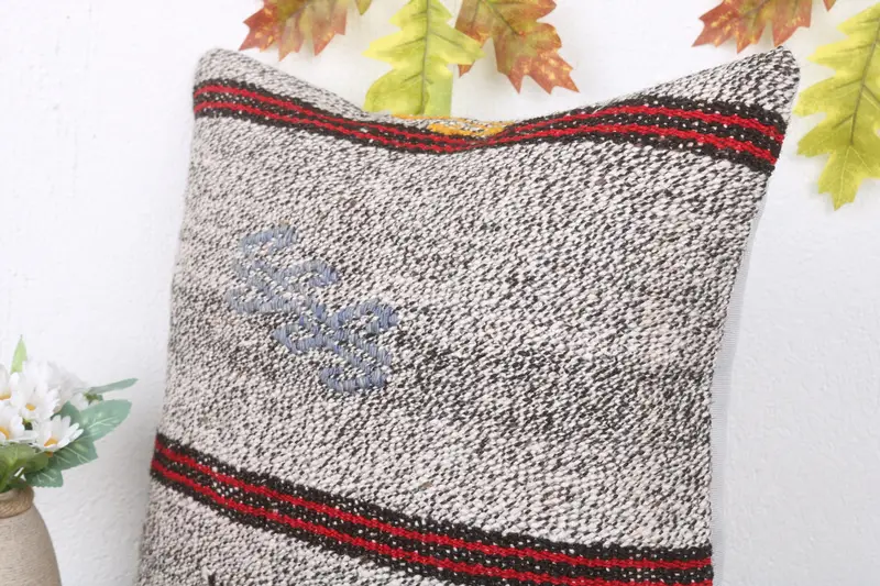 Pillow, Anatolian Pillow Sham, Interior Designer Pillow, Gift Pillow, Pillow for Sofa, Christmas Cushion Case, 16x16 White Cushion Cover - 5