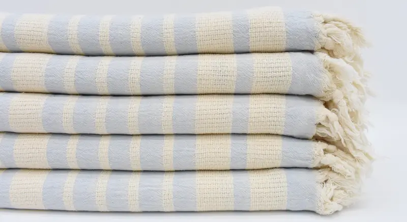 Pool Towels, Scarf Towel, Bachelorette Party Gift, Turkish Towel Beach, Boyfriend Christmas Gift, 70x34 Cotton Striped Towel, Bachelorette Gifts - 1
