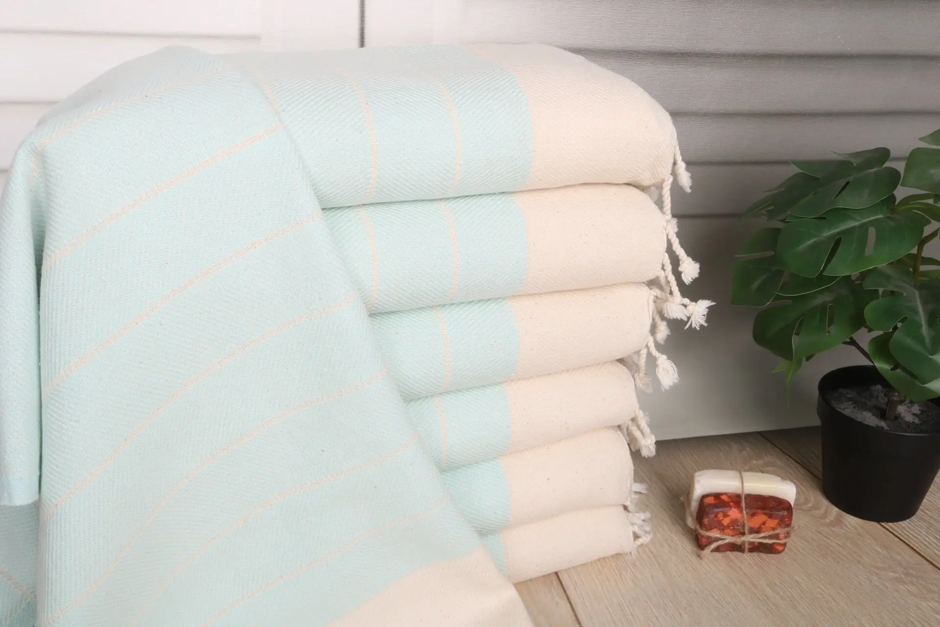 Personalized Turkish Tea Towel, 16x36 inches, Cotton, Monogrammed Bridesmaid Gift - 1
