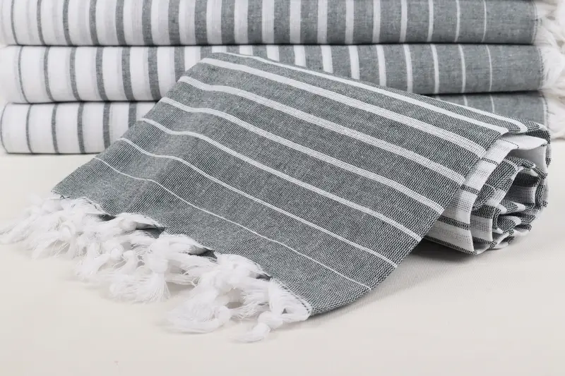 Bachelorette Party Favor, Holiday Towel, Sand-resistant towel, Turkish Towel Beach, 70x40 Cotton Striped Towel, Bachelorette Party Gifts Bridesmaids - 4