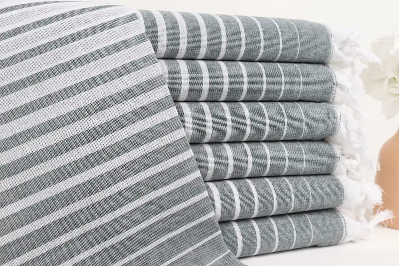 Bachelorette Party Favor, Holiday Towel, Sand-resistant towel, Turkish Towel Beach, 70x40 Cotton Striped Towel, Bachelorette Party Gifts Bridesmaids - 1