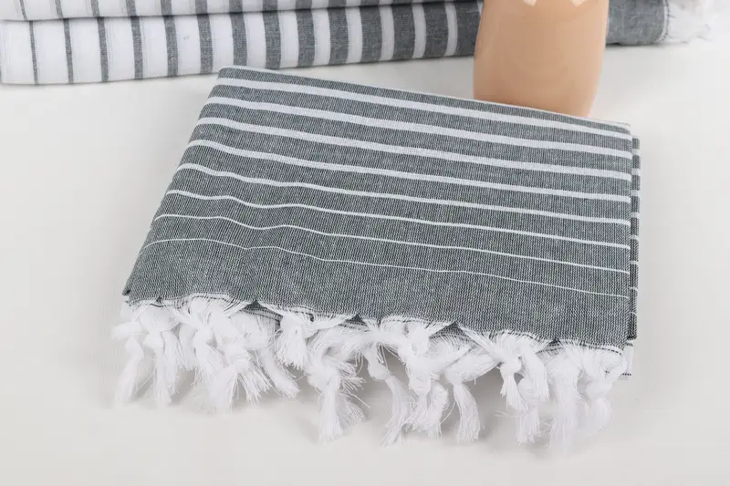 Bachelorette Party Favor, Holiday Towel, Sand-resistant towel, Turkish Towel Beach, 70x40 Cotton Striped Towel, Bachelorette Party Gifts Bridesmaids - 5