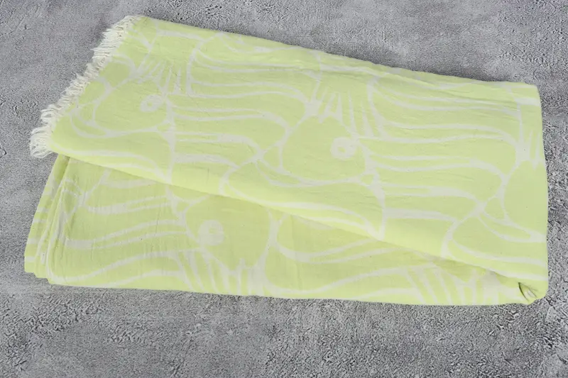 96x70 Cotton Fish Pattern Towel, Family Gift Basket, Wedding Favors, Custom Blanket, Throw Blanket Couch, Bachelorette Party Gifts Bridesmaids - 6