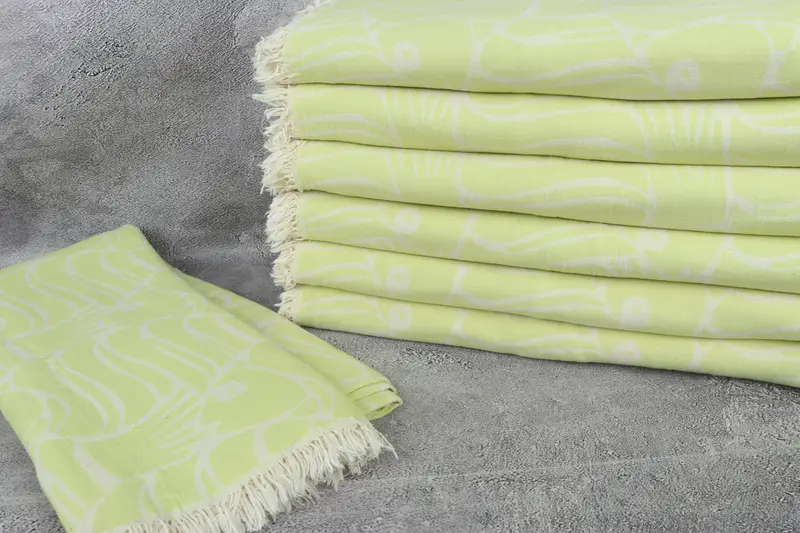 96x70 Cotton Fish Pattern Towel, Family Gift Basket, Wedding Favors, Custom Blanket, Throw Blanket Couch, Bachelorette Party Gifts Bridesmaids - 2