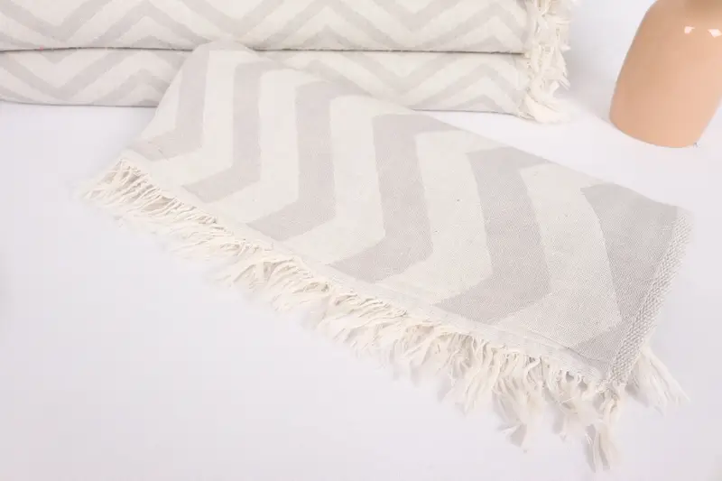 Personalized Kitchen Towel, Personalized Dish Towel, Bridesmaid Gift, Personalized Turkish Towel, Wedding Favors, 40x24 Cotton Zigzag Design Towel - 4