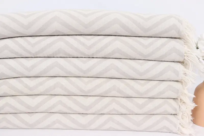 Personalized Kitchen Towel, Personalized Dish Towel, Bridesmaid Gift, Personalized Turkish Towel, Wedding Favors, 40x24 Cotton Zigzag Design Towel - 3