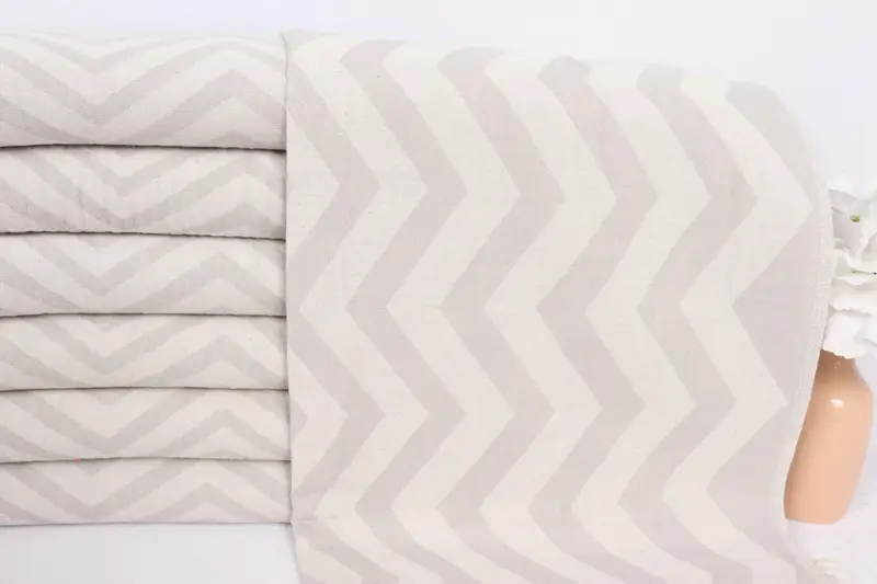 Personalized Kitchen Towel, Personalized Dish Towel, Bridesmaid Gift, Personalized Turkish Towel, Wedding Favors, 40x24 Cotton Zigzag Design Towel - 2