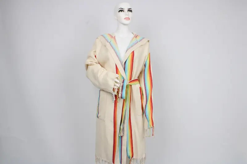 Albornoz con capucha y bolsillos, personalizado, 10 fotos - 1