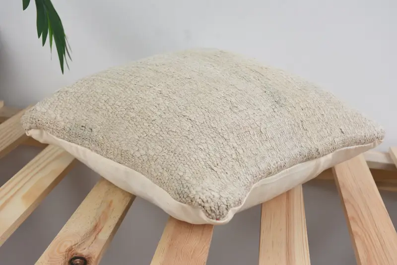 Cushion Case, Boho Throw Pillow Cover, Boho Pillow Sham Cover, Kilim Pillow Cover, Toss Pillow Case, Antique Pillows, 12x12 White Pillow Case - 6