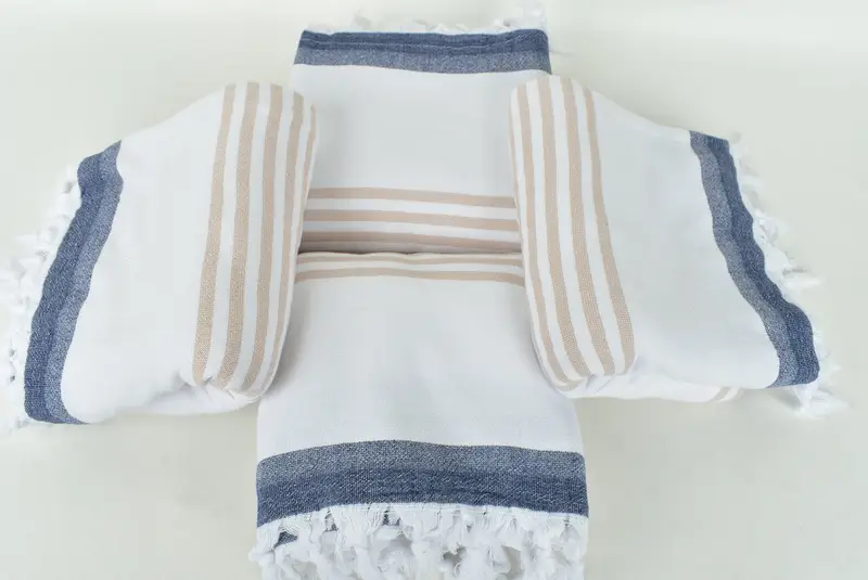 Monogram Beach Towel, Personalized Beach Towel, Personalized Gift For Him, Wedding Towel, 68x36 Cotton Striped Terry Towel, Quick-Dry Beach Towel - 6