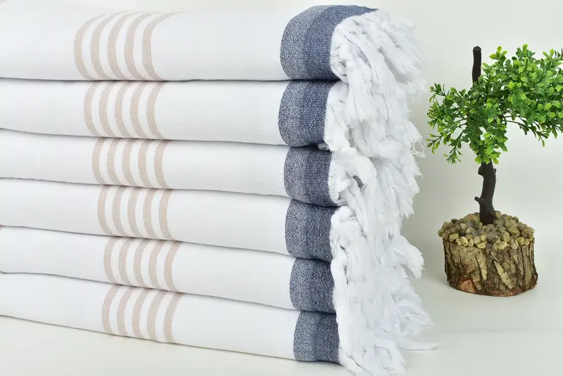 Monogram Beach Towel, Personalized Beach Towel, Personalized Gift For Him, Wedding Towel, 68x36 Cotton Striped Terry Towel, Quick-Dry Beach Towel - 3