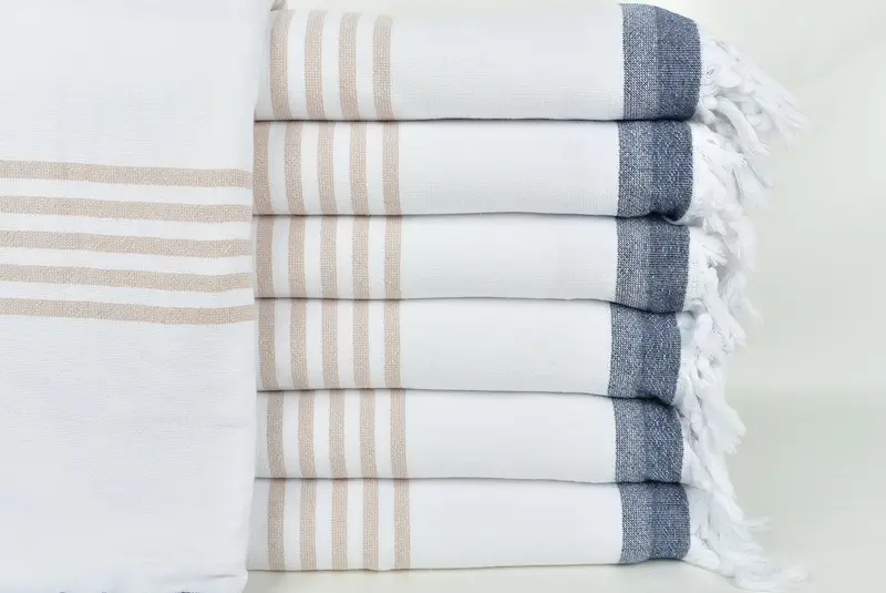 Monogram Beach Towel, Personalized Beach Towel, Personalized Gift For Him, Wedding Towel, 68x36 Cotton Striped Terry Towel, Quick-Dry Beach Towel - 1