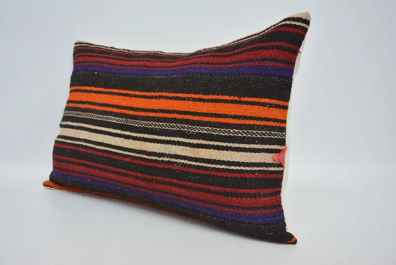 16x24 Orange Pillow Case, Pillow Sham, Nautical Throw Pillow Sham, Pillow for Couch, Throw Kilim Pillow, Pillow for Sofa, Sustainable Cushion Cover - 4