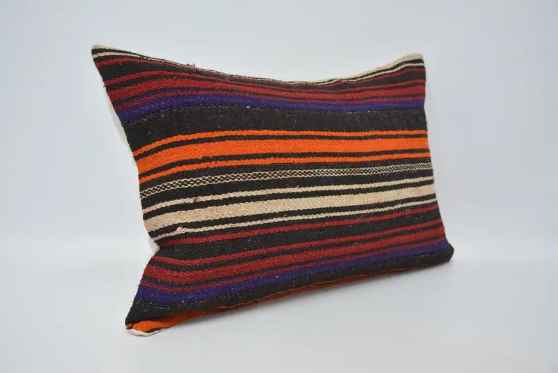16x24 Orange Pillow Case, Pillow Sham, Nautical Throw Pillow Sham, Pillow for Couch, Throw Kilim Pillow, Pillow for Sofa, Sustainable Cushion Cover - 3