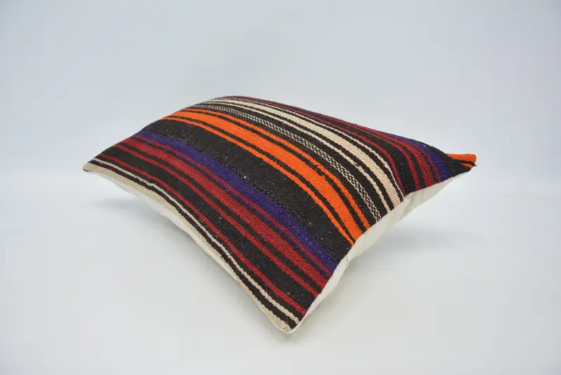 16x24 Orange Pillow Case, Pillow Sham, Nautical Throw Pillow Sham, Pillow for Couch, Throw Kilim Pillow, Pillow for Sofa, Sustainable Cushion Cover - 6