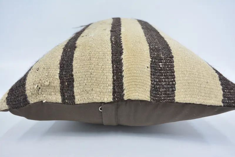 Ethnic Cushion Cover, 16x24 Beige Pillow Cover, Farmhouse Pillow Sham, Turkish Kilim Pillow, Boho Pillow Sham Cover, Kilim Pillow, Cushion - 5