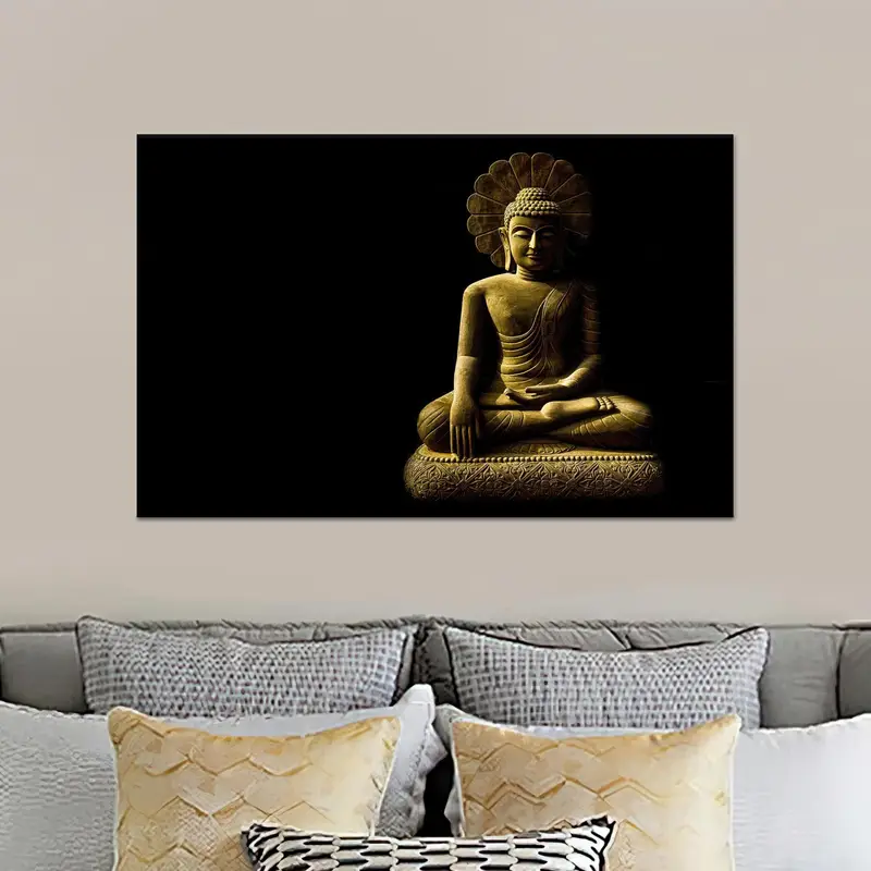 セイクリッド セレニティ: 仏陀と瞑想にインスピレーションを得たプリント キャンバス