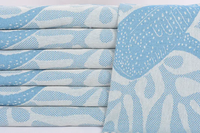Summer Towel, 40x18 Cotton Whale Design Towel, Handmade Gift, Personalized Hand Towel, Bridesmaid Gifts, Turkish Hand Towel, Bridesmaid Towel - 3