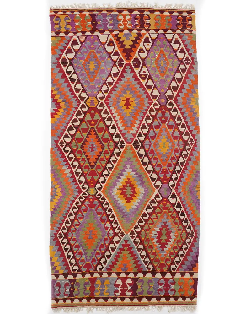 Canlı 4,7x9,9 ft Halı, Soyut Gökkuşağı Tasarımı