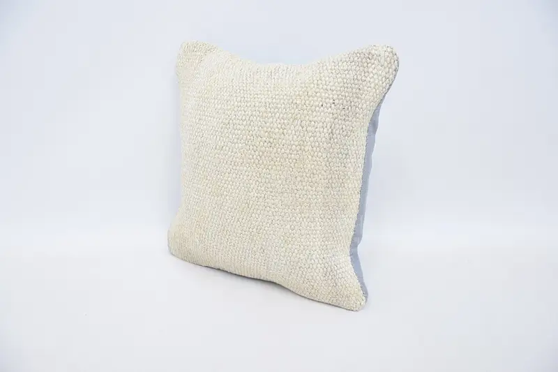 12x12 White Cushion Case, Turkish Kilim Pillow, Seat Pillow, Oriental Pillow Sham, Vintage Pillow, Gift Pillow, Cushion Cover - 4