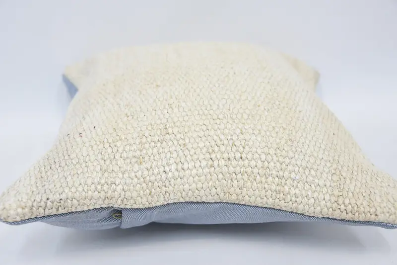 12x12 White Cushion Case, Turkish Kilim Pillow, Seat Pillow, Oriental Pillow Sham, Vintage Pillow, Gift Pillow, Cushion Cover - 5