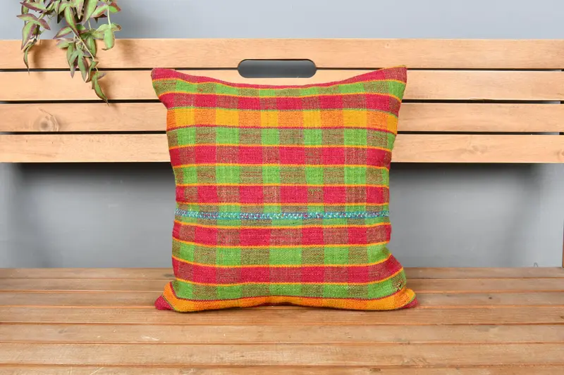 Home Decor Pillow, Aesthetic Pillow, Boho Pillow Sham Cover, Interior Designer Pillow, 18x18 Red Pillow Case, Meditation Pillow Cover, Pillow Case - 6
