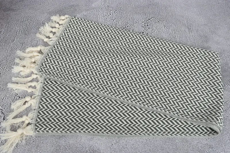 Bathroom Towels, Turkish Towel Monogram, Personalized Kitchen Towel, Custom Gift, Personalized Gift, Summer Gift, 36x18 Cotton Chevron Towel - 6