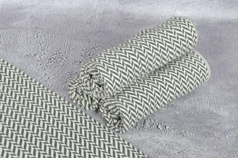 Bathroom Towels, Turkish Towel Monogram, Personalized Kitchen Towel, Custom Gift, Personalized Gift, Summer Gift, 36x18 Cotton Chevron Towel - 8