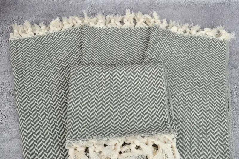 Bathroom Towels, Turkish Towel Monogram, Personalized Kitchen Towel, Custom Gift, Personalized Gift, Summer Gift, 36x18 Cotton Chevron Towel - 4