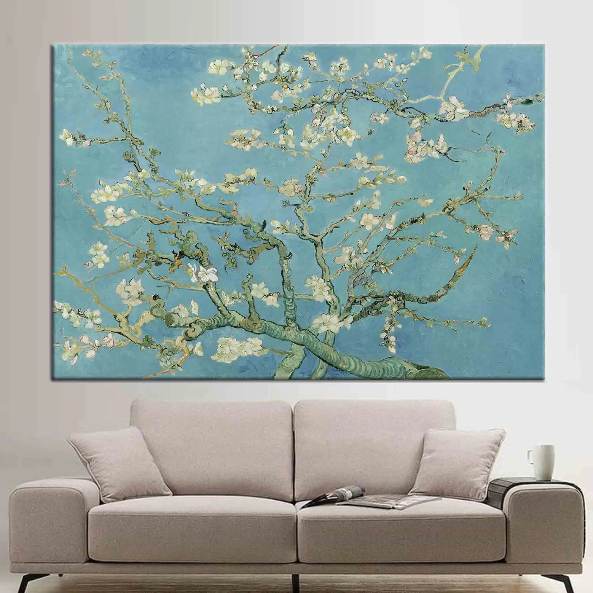Vincent Van Gogh Almond Blossom Tree Canvas Print - Botanical Art - 1