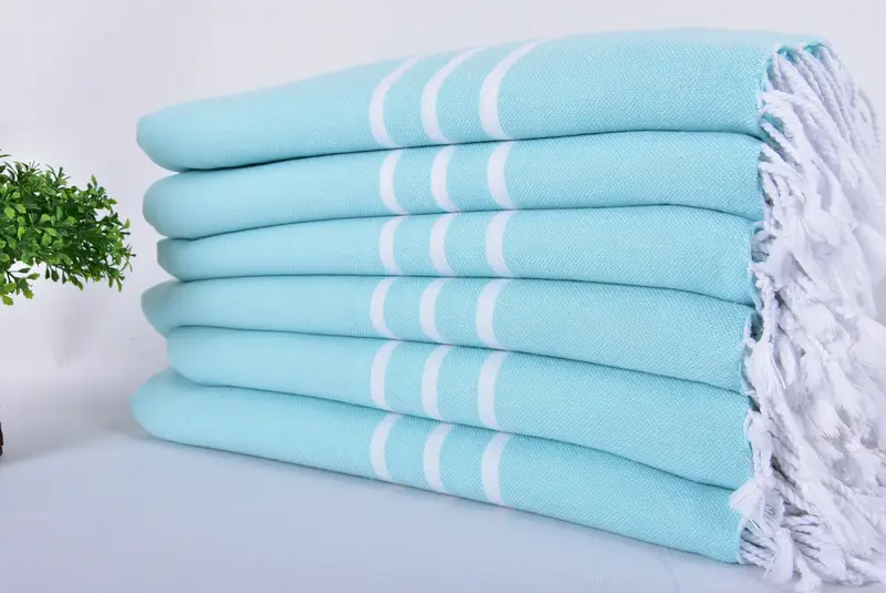 Embroidered Towel, Oversized Beach Towel, 70x40 Cotton Striped Towel, Xmas Gifts, Wedding Favors, Beach towel, Mexico Bachelorette Party Gifts - 3