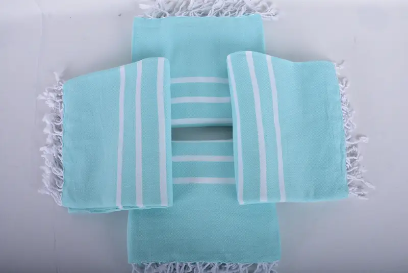 Embroidered Towel, Oversized Beach Towel, 70x40 Cotton Striped Towel, Xmas Gifts, Wedding Favors, Beach towel, Mexico Bachelorette Party Gifts - 6