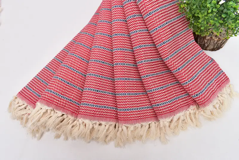 Housewarming Gift, Cute Beach Towel, Bachelorette Party Gift, Turkish Towel USA, Guest Towel, Bride Gift, Spa Gift Towel, 70x40 Cotton Striped Towel - 4