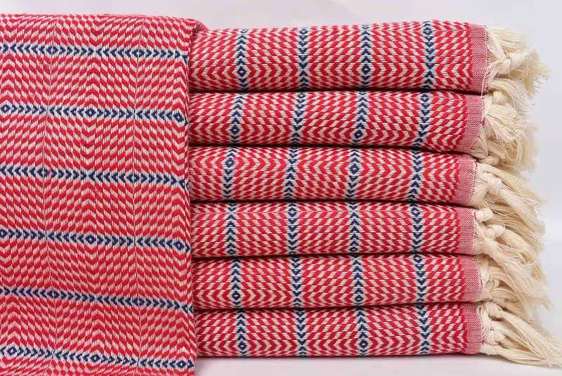 Housewarming Gift, Cute Beach Towel, Bachelorette Party Gift, Turkish Towel USA, Guest Towel, Bride Gift, Spa Gift Towel, 70x40 Cotton Striped Towel - 1