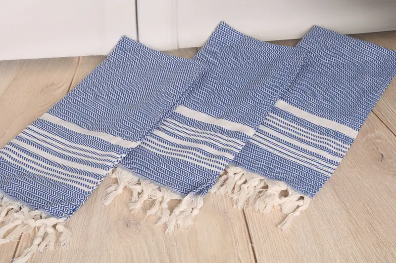 Monogram Towels, Personalized Hand Towel, Merry Christmas Gifts, Turkish Tea Towel, 40x18 Cotton Striped Towel, Wedding Gift, Home Decor Gifts - 6